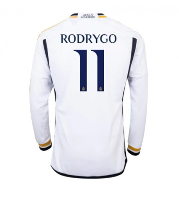 Real Madrid Rodrygo Goes #11 Hemmatröja 2023-24 Långärmad